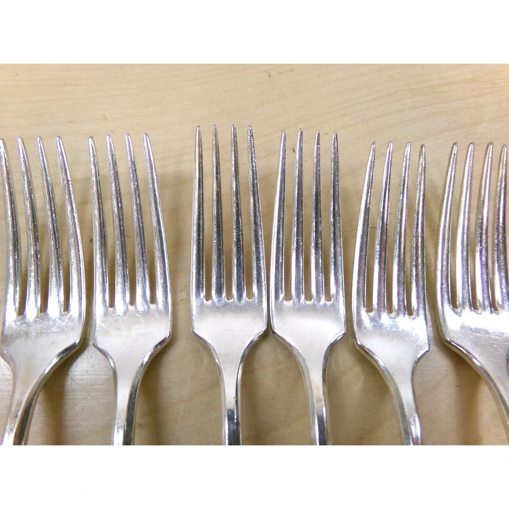 Oneida Community‎ Plate Patrician 1914 Flatware 6 Dinner Forks Silverplate
